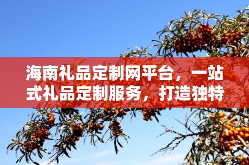 海南礼品定制网平台，一站式礼品定制服务，打造独特的企业礼品供应链